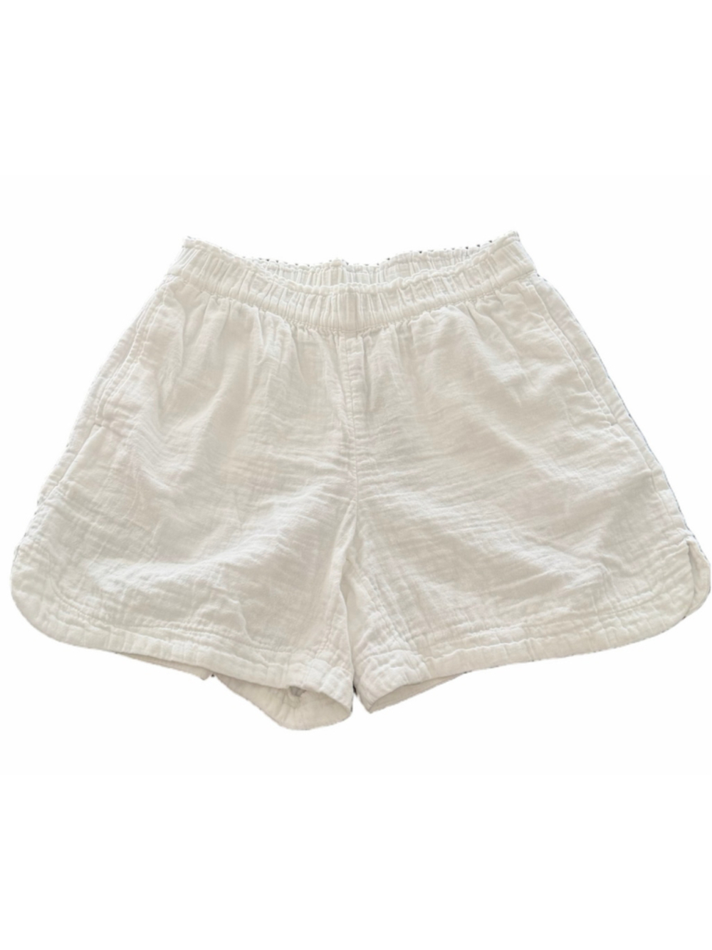 Old Navy White Crinkle Gauze Shorts High Waisted Comfort Waistband Size S